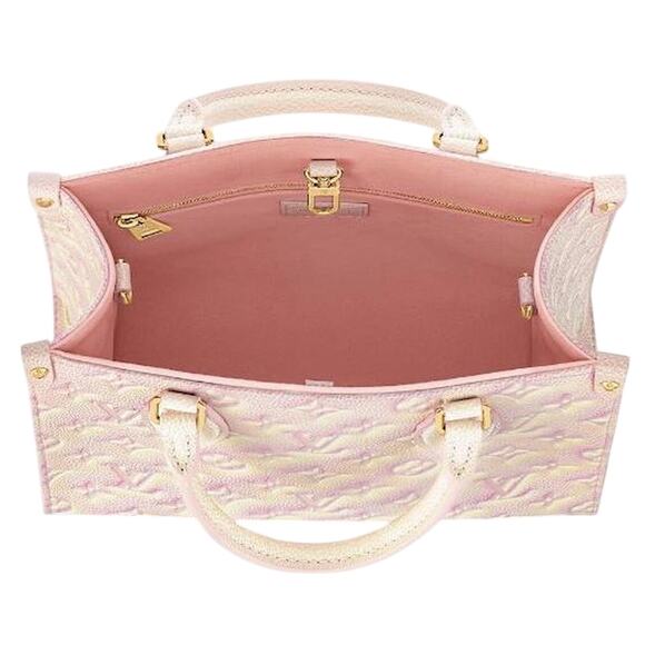 Louis Vuitton LV Onthego PM Stardust Pink Leather *NEW Full Inclusion - Picture 4 of 12